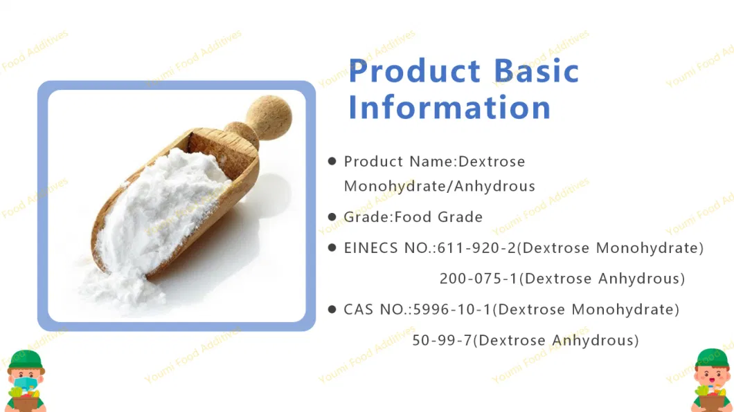 Food Additive Sweeteners Dextrose Monohydrate/Dextrose Anhydrous /Glucose Powder with Best Price